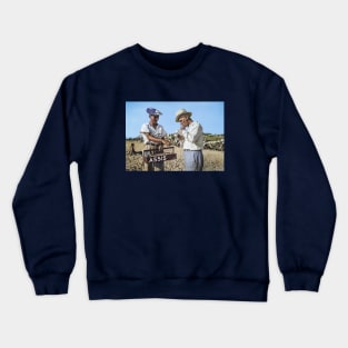 Tel Aviv, Israel. Juice Vendor on the Beach. 1934 Crewneck Sweatshirt